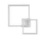 Plafón de techo Trio Camino LED blanco mate 4000K 62cm R65771231
