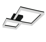 Plafón de techo Trio Camino LED negro mate 3000K 62cm R65771232