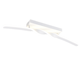 Plafón de techo Trio Ginko LED blanco mate 4000K 79cm R65791131