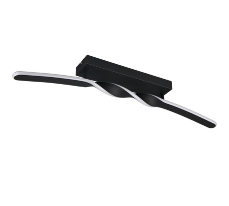 Plafón de techo Trio Ginko LED negro mate 3000K 79cm R65791132 - vista 4