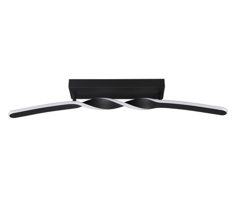 Plafón de techo Trio Ginko LED negro mate 3000K 79cm R65791132 - vista 5
