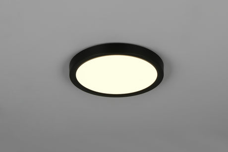 Plafón de techo Trio Draco LED negro mate Ø23cm R65891132