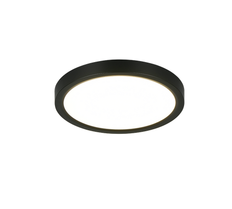 Plafón de techo Trio Draco LED negro mate Ø23cm R65891132