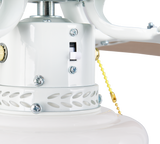 Plafón de techo Trio Hammerfest grande LED blanco mate 2700K Ø106,5cm R66592031