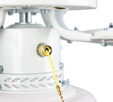Plafón de techo Trio Hammerfest grande LED blanco mate 2700K Ø106,5cm R66592031