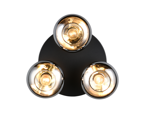 Plafón de techo Trio Divina LED smoke 2700K Ø39cm R66643054