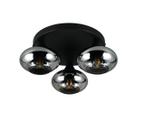 Plafón de techo Trio Divina LED smoke 2700K Ø39cm R66643054