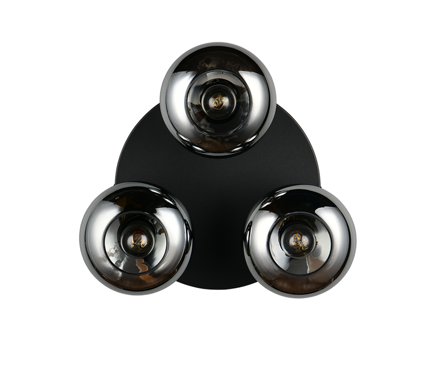 Plafón de techo Trio Divina LED smoke 2700K Ø39cm R66643054
