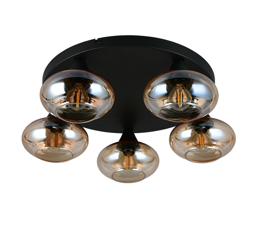 Plafón de techo Trio Divina LED amber-colored 2700K Ø49cm R66645013