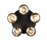 Plafón de techo Trio Divina LED smoke 2700K Ø49cm R66645054
