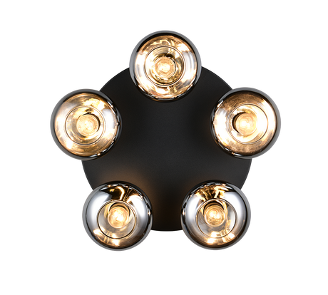 Plafón de techo Trio Divina LED smoke 2700K Ø49cm R66645054