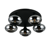 Plafón de techo Trio Divina LED smoke 2700K Ø49cm R66645054