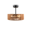 Plafón de techo Trio Smillum LED natural finish 2700K Ø61cm R66905036