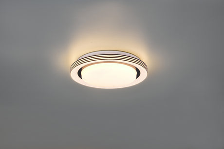 Plafón de techo Trio Atria LED negro mate CCT Ø27cm R67042832