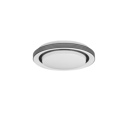 Plafón de techo Trio Atria LED negro mate CCT Ø27cm R67042832