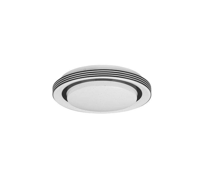 Plafón de techo Trio Atria LED negro mate CCT Ø27cm R67042832