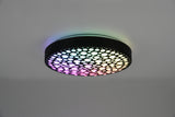 Plafón de techo Trio Chizu LED negro mate CCT Ø40,5cm R67161132