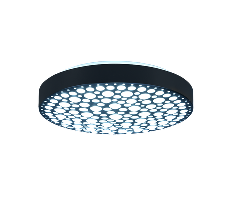 Plafón de techo Trio Chizu LED negro mate CCT Ø40,5cm R67161132