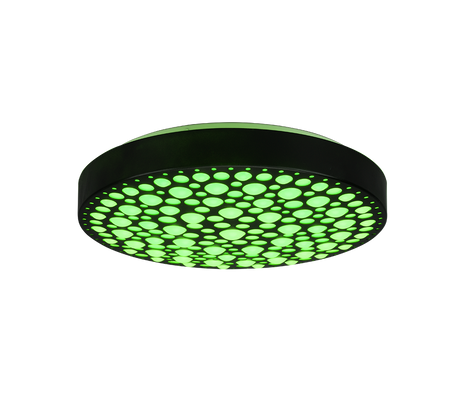 Plafón de techo Trio Chizu LED negro mate CCT Ø40,5cm R67161132
