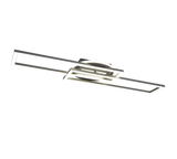 Plafón de techo Trio Twister grande LED níquel mate CCT 90,5cm R67183107