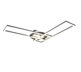 Plafón de techo Trio Twister grande LED níquel mate CCT 90,5cm R67183107