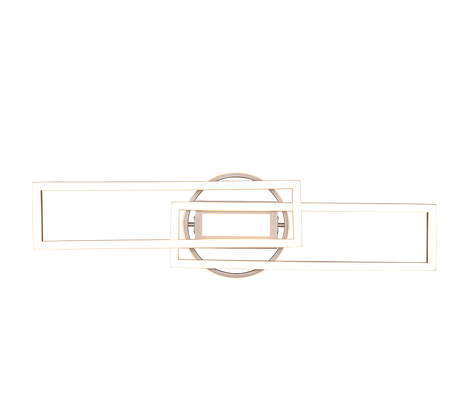 Plafón de techo Trio Twister grande LED níquel mate CCT 90,5cm R67183107