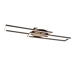 Plafón de techo Trio Twister grande LED negro mate CCT regulable con mando 90,5cm R67183132