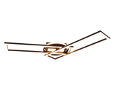 Plafón de techo Trio Twister grande LED negro mate CCT regulable con mando 90,5cm R67183132 - vista 2