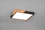 Plafón de techo Trio Meta LED negro mate 3000K 31,5cm R67191132
