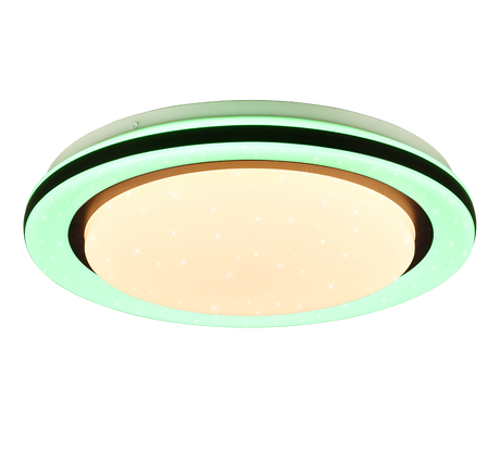Plafón de techo Trio Cartida LED blanco CCT Ø38cm R67244000