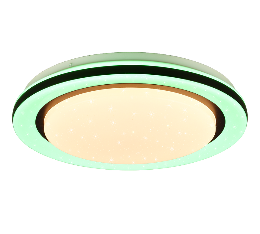 Plafón de techo Trio Cartida LED blanco CCT Ø38cm R67244000