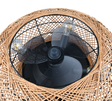 Plafón de techo Trio Lillesand LED brown 3000K Ø50cm R67302126