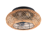 Plafón de techo Trio Lillesand LED brown 3000K Ø50cm R67302126