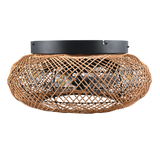 Plafón de techo Trio Lillesand LED brown 3000K Ø50cm R67302126