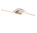 Plafón de techo Trio Viale LED níquel mate 3000K 54,4cm R67303107
