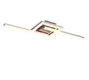 Plafón de techo Trio Viale LED níquel mate 3000K 54,4cm R67303107