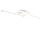 Plafón de techo Trio Viale LED blanco mate 4000K 54,4cm R67303131