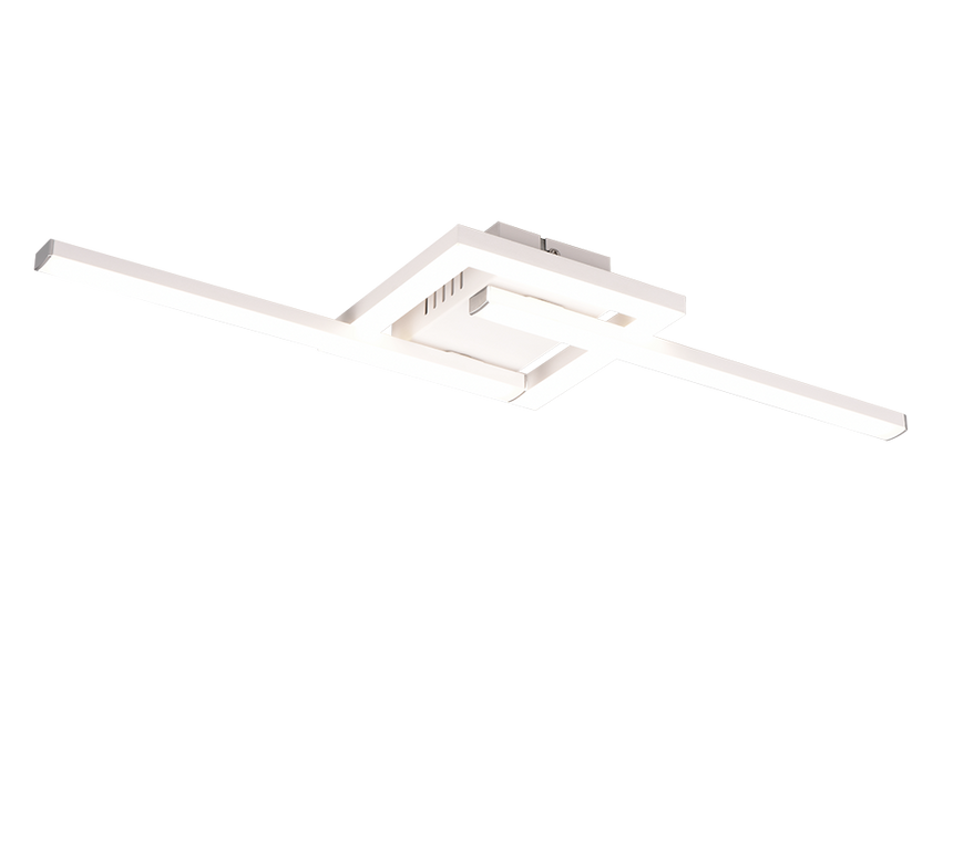 Plafón de techo Trio Viale LED blanco mate 4000K 54,4cm R67303131
