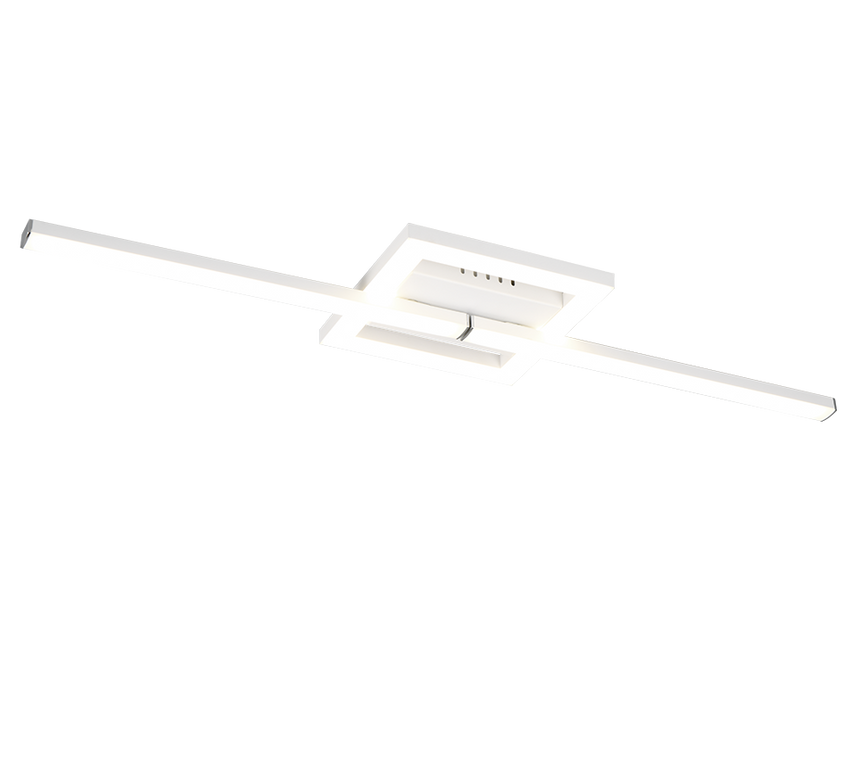 Plafón de techo Trio Viale LED blanco mate 4000K 54,4cm R67303131 - vista 3