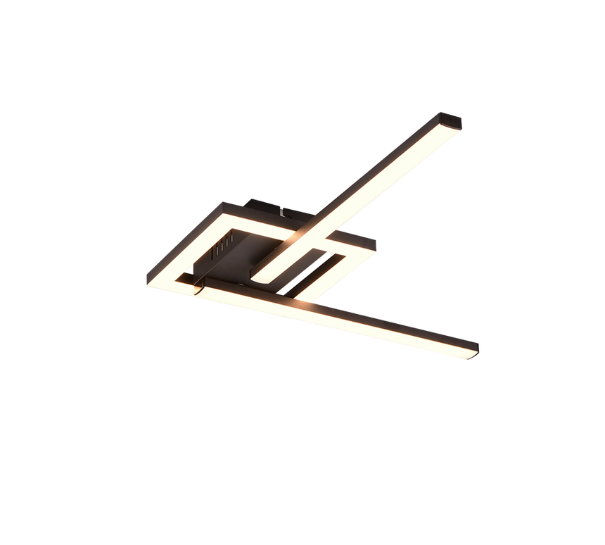 Plafón de techo Trio Viale LED 3000K 54,4cm negro mate — ref. R67303132 (2)