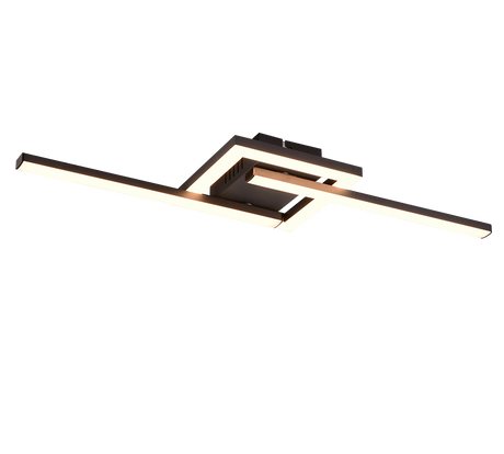 Plafón de techo Trio Viale LED 3000K 54,4cm negro mate — ref. R67303132 (1)