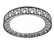 Plafón de techo Trio Cluster LED negro CCT Ø48cm R67321102