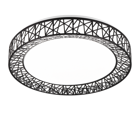 Plafón de techo Trio Cluster LED negro CCT Ø48cm R67321102