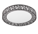 Plafón de techo Trio Cluster LED negro CCT Ø48cm R67321102