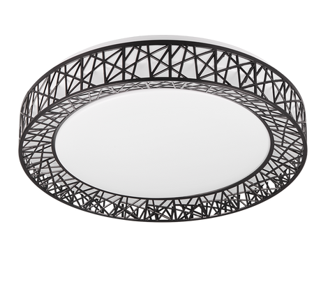 Plafón de techo Trio Cluster LED negro CCT Ø48cm R67321102