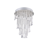 Plafón de techo Trio Pomp LED cromo CCT Ø30cm R67341106