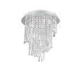 Plafón de techo Trio Pomp LED cromo CCT Ø45cm R67349106
