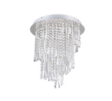 Plafón de techo Trio Pomp LED cromo CCT Ø45cm R67349106