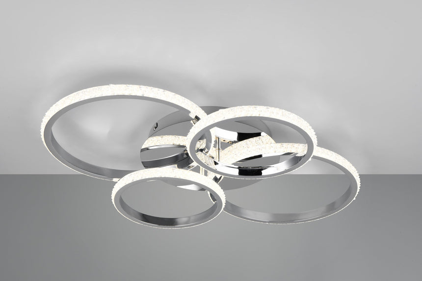 Plafón de techo Trio Cires cromo R67364106