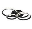 Plafón de techo Trio Cires LED negro mate 4000K 65,5cm R67364132